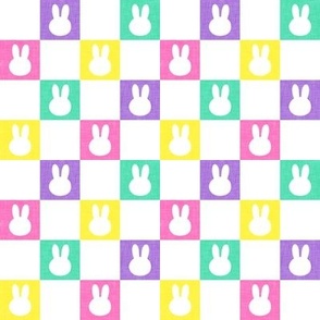 (1" scale) Bunny Checks - Easter - multi - LAD22
