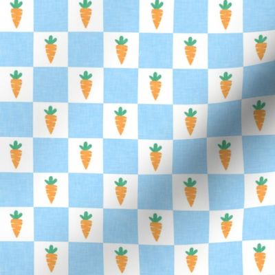 (1" scale) Carrot Checks - Easter - blue - LAD22