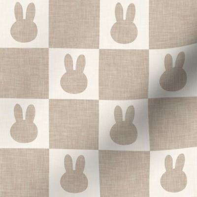 (2" scale) Bunny Checks - Easter - neutral - LAD22