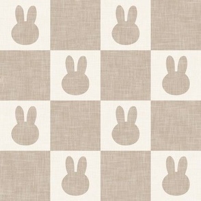 (2" scale) Bunny Checks - Easter - neutral - LAD22