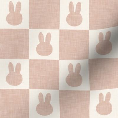 (2" scale) Bunny Checks - Easter - blush - LAD22