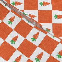 (2" scale) Carrot Checks - Easter - orange - LAD22