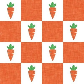 (2" scale) Carrot Checks - Easter - orange - LAD22