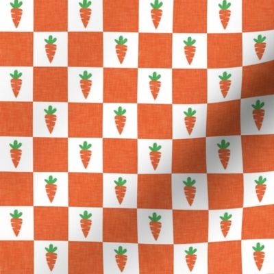 (1" scale) Carrot Checks - Easter - orange - LAD22