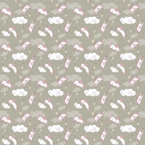 Leaping Bunnies sage small