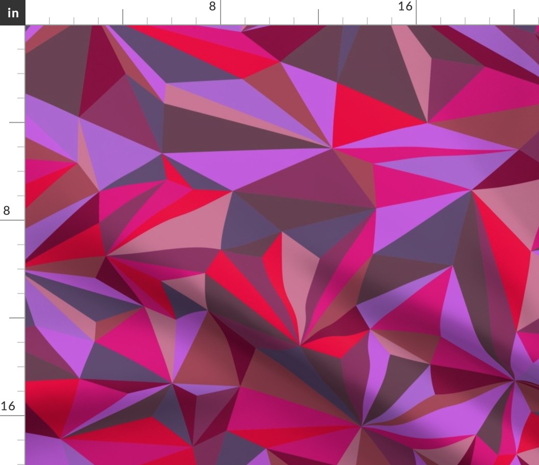 Triangles Pink Red Purple