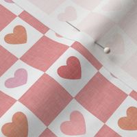 (1" scale) Heart Checks - Valentine's Day Hearts - multi pink - LAD22