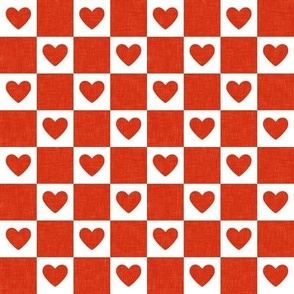 (1" scale) Heart Checks - Valentine's Day Hearts - red - LAD22
