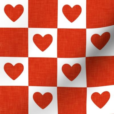 (2" scale) Heart Checks - Valentine's Day Hearts - red - LAD22
