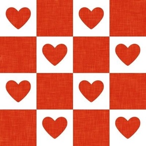 (2" scale) Heart Checks - Valentine's Day Hearts - red - LAD22
