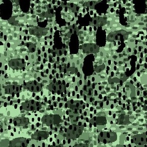 Monochrome Animal Skin -  Green