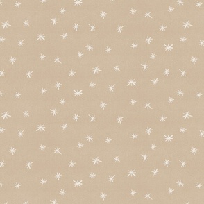 snowflakes on tan texture background - large