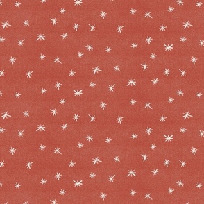 snowflakes on red texture background - large