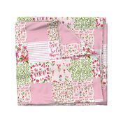he is risen easter lilies and tulips cheater quilt - christian