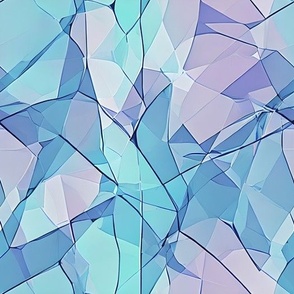 soft mosaic in blue 