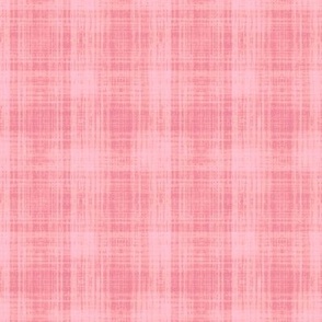 large scale distressed gingham - pink
