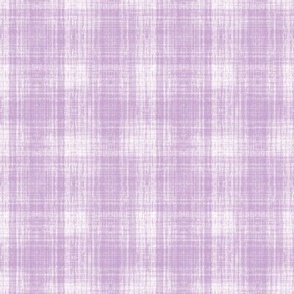 large scale distressed gingham - lavender