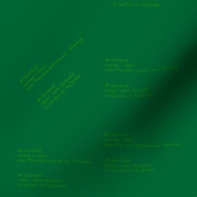 bash script - dk green