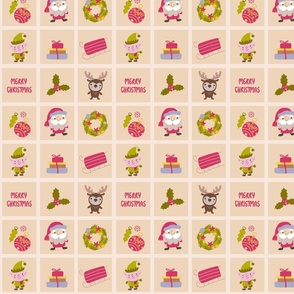 Checkered Christmas pattern