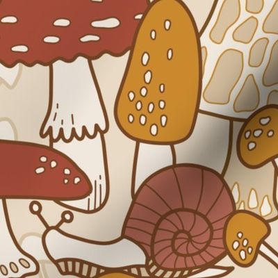 Mushroom Garden - Neutral - Large