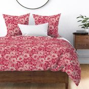 Bee Floral with Anemones in Viva Magenta - large