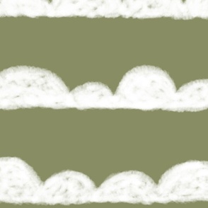 Sky - Clouds olive green