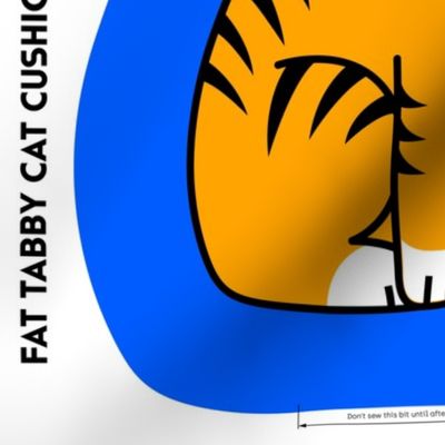 Fat Tabby Cat cushion
