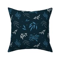 Navy Blue Vines Floral Accent for Wild Fields Collection by Makewells