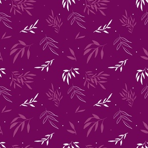 Bright Magenta Vines Accent - Wild Fields Collection by Makewells. 