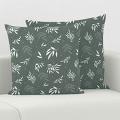 Olive/Dark Sage Vines Accent - Wild Fields Collection by Makewells