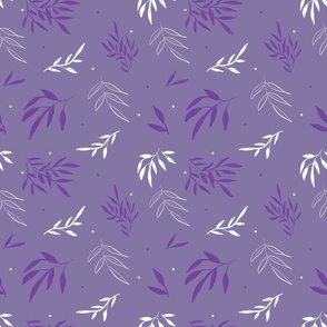 Light Puprle Vines Accent - Wild Fields Collection by Makewells