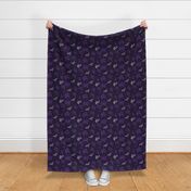 Vines Accent in Purple - Makewells Wild Fields Collection