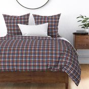 Frances Plaid Scarlet Gray Small Scale