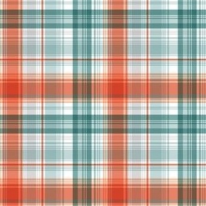 Frances Plaid Tangerine Small Scale