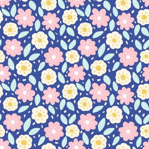 Spring Florals - Pink and Blue