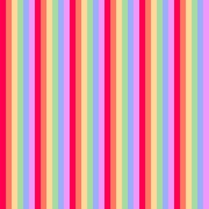 Trolls rainbow stripe 3x3