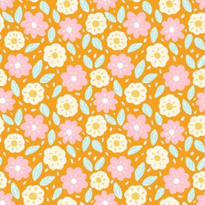 Spring Florals - Pink and Yellow