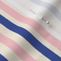 Pink and Dark Blue Stripes