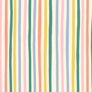 Pastel Multicoloured Stripes
