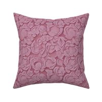 textured raised faux embossed in rose floral