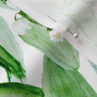 Lily of the Valley Watercolor Pattern