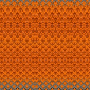 Orange and Gray Morphing Scales