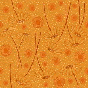 Daisy plain orange 