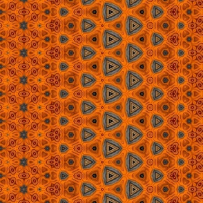 Morphing Orange and Brown Geometric