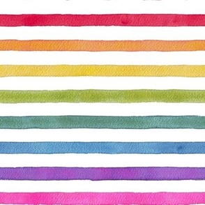 Watercolor Rainbow Stripe - Angelina Maria Designs