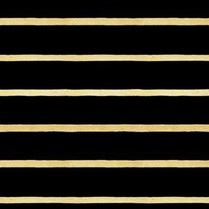 Watercolor Gold Stripe on Black - Angelina Maria Designs