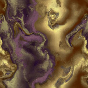 Swirling Purple and Gold