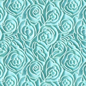 textured raised faux embossed in pastel green 