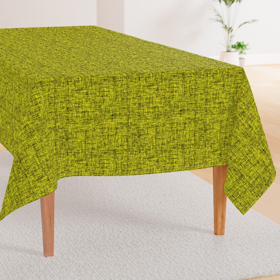 2560 large - Linen Texture - Bright Chartreuse 