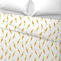 large scale hand-drawn carrots - happy easter - carrots fabric and wallpaper